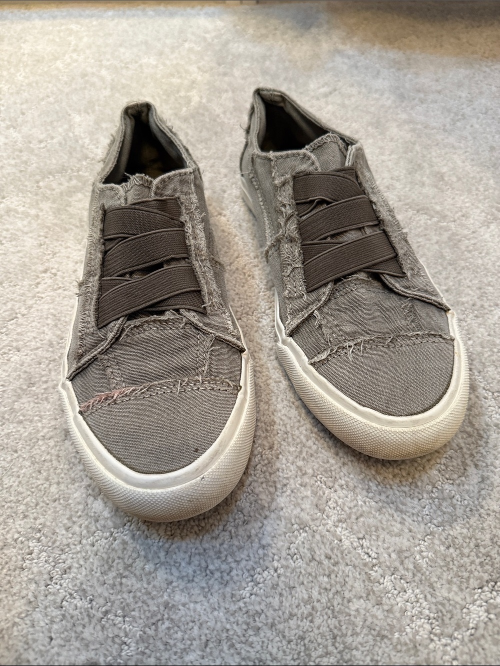 Blowfish Men's Distressed Slip-On Sneakers in Gray